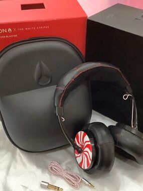 Nixon Limited Edition The White Stripes “Candy Cane Children” Headphones